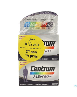 Centrum men 50+ comp  2x30 2e-50% promo