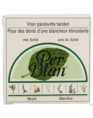 Perblan poudre dentifrice menthe 30g