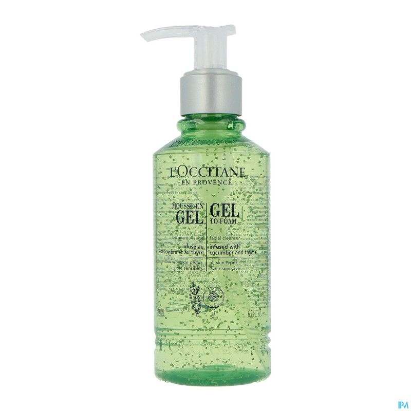 L'occitane cleanser gel mousse infus nett 200ml