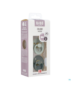 Bibs 2 sucette duo sage hunter green