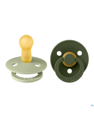 Bibs 2 sucette duo sage hunter green