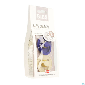Bibs 3 sucette duo navy vanilla
