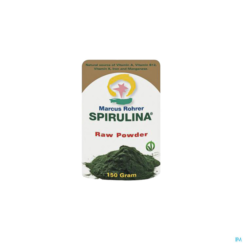 Marcus rohrer spirulina raw doypack    pdr 150g