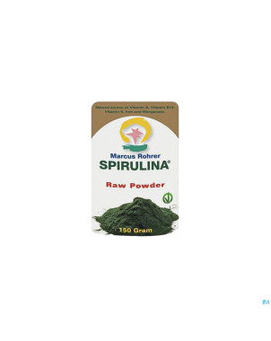 Marcus rohrer spirulina raw doypack    pdr 150g
