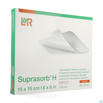 Suprasorb h hydrocol. standard   15x15cm  5 108831