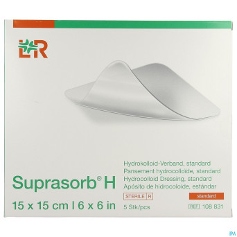 Suprasorb h hydrocol. standard   15x15cm  5 108831