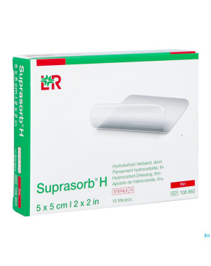 Suprasorb h hydrocol. fin    5x 5cm 10 108860