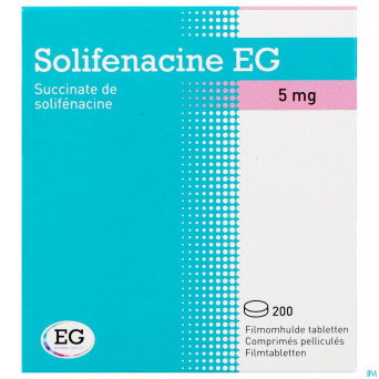 Solifenacine eg  5mg comp pell 200 pvc/alu