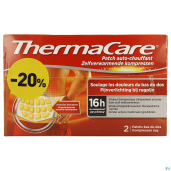 Thermacare cp chauffante dos 4x2    promo -20%