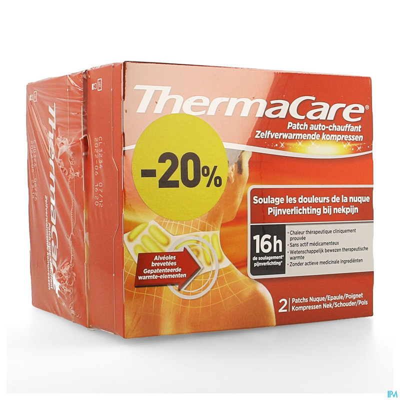Thermacare cp chauffante nep 6x2    promo -20%