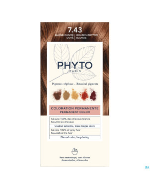 Phytocolor 7.43 blond fonce cuivre dore