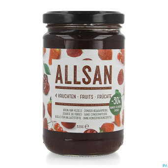 Allsan pate tartiner 4 fruits    320g revogan