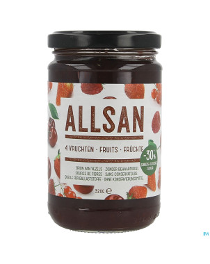 Allsan pate tartiner 4 fruits    320g revogan