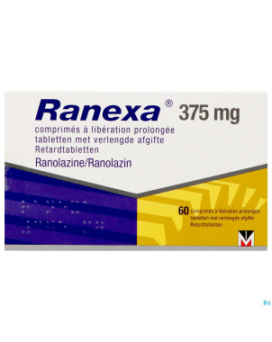 Ranexa 375mg lib.prolongee comp  60