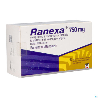 Ranexa 750mg lib.prolongee comp  60