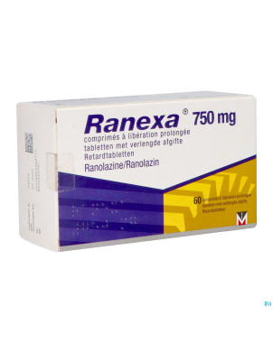 Ranexa 750mg lib.prolongee comp  60
