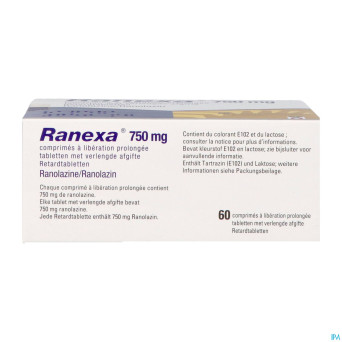 Ranexa 750mg lib.prolongee comp  60