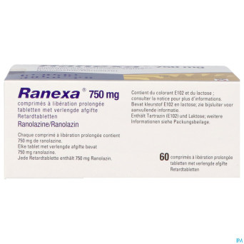 Ranexa 750mg lib.prolongee comp  60