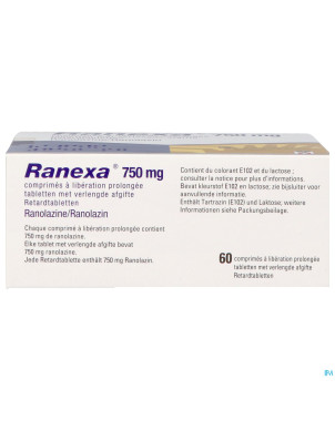 Ranexa 750mg lib.prolongee comp  60