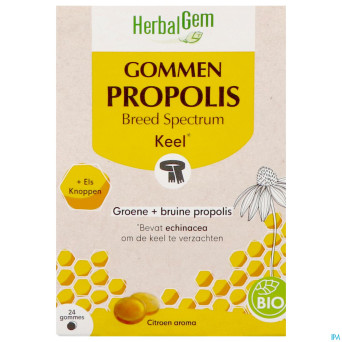Herbalgem propolis large spectre bio    gommes 24