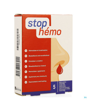 Stop hemo ouate steril 5x4cm