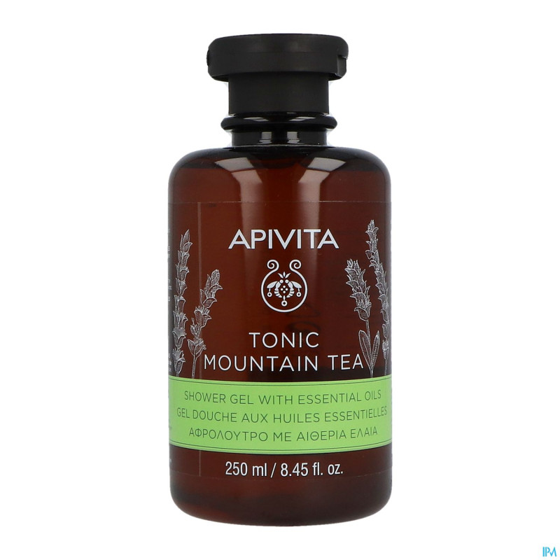 Apivita tonic mountain tea shower gel ess oil250ml