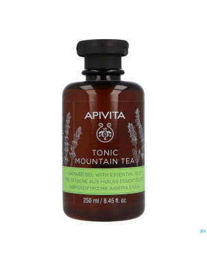 Apivita tonic mountain tea shower gel ess oil250ml