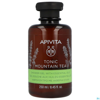 Apivita tonic mountain tea shower gel ess oil250ml