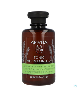 Apivita tonic mountain tea shower gel ess oil250ml