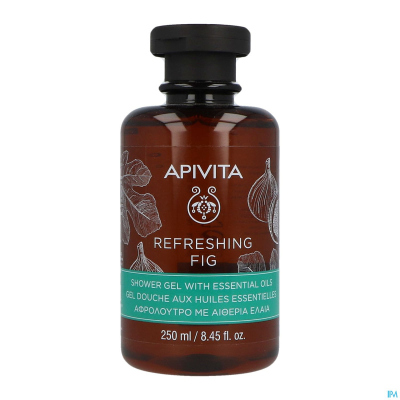 Apivita refreshing fig shower gel ess. oils  250ml