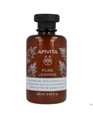 Apivita pure jasmine shower gel ess oils    250ml