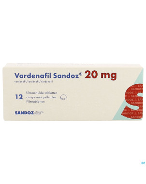 Vardenafil sandoz 20mg comp pell 12 x 20mg