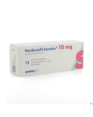 Vardenafil sandoz 10mg comp pell 12 x 10mg