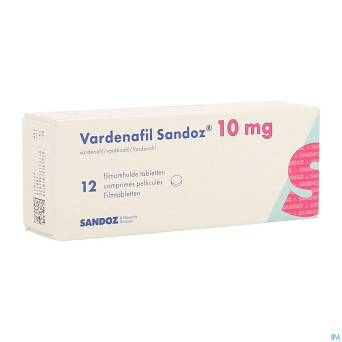 Vardenafil sandoz 10mg comp pell 12 x 10mg