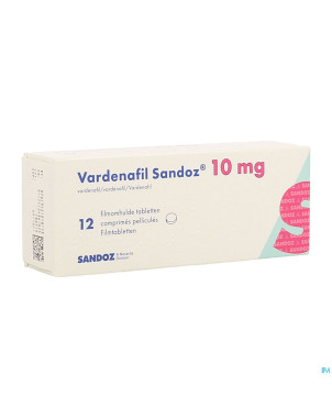 Vardenafil sandoz 10mg comp pell 12 x 10mg