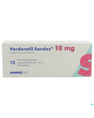 Vardenafil sandoz 10mg comp pell 12 x 10mg