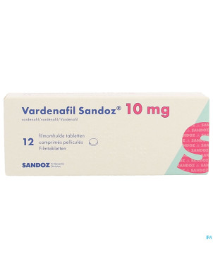 Vardenafil sandoz 10mg comp pell 12 x 10mg