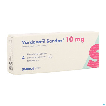 Vardenafil sandoz 10mg comp pell  4 x 10mg