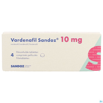 Vardenafil sandoz 10mg comp pell  4 x 10mg