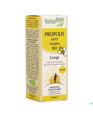 Herbalgem propolis junior bio    fl gutt 15ml
