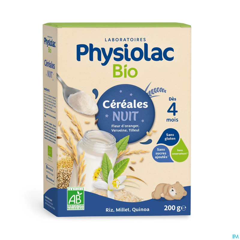 Physiolac cereales fruits bio  200g