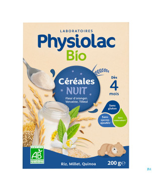 Physiolac cereales fruits bio  200g