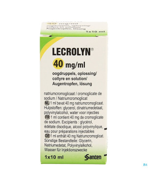 Lecrolyn 40mg/ml collyre 10ml