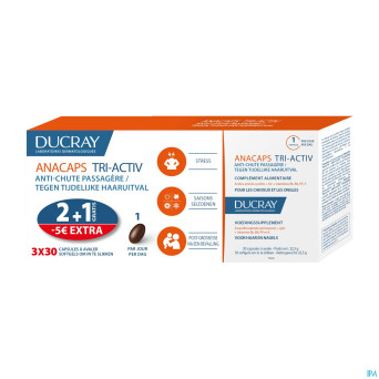 Ducray anacaps trio tri-activ  caps 3x30 promo