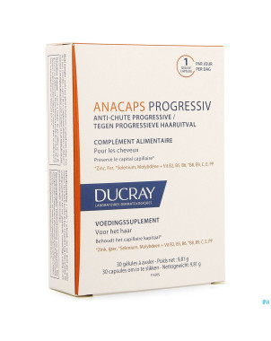 Ducray anacaps progressiv a/chute    caps 30