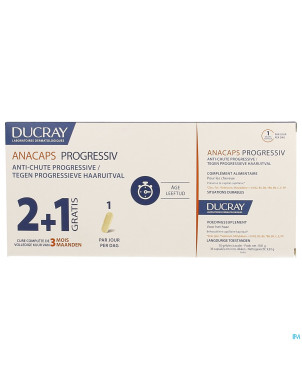 Ducray anacaps trio progressiv a/chute   caps 3x30
