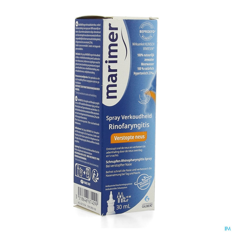 Marimer spray rhume rhinopharyngite    30ml