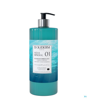Doliderm gel douche 2en1 aqua mineral fl pompe  1l