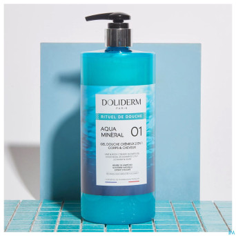 Doliderm gel douche 2en1 aqua mineral fl pompe  1l