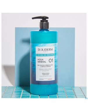 Doliderm gel douche 2en1 aqua mineral fl pompe  1l